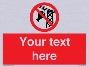 Custom prohibition do not fly kites near overhead electrical power lines